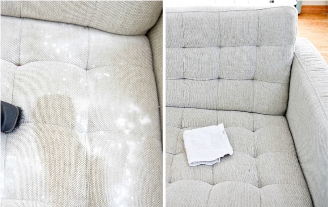Маленькая хитрость, которая поможет очистить вашу диванную обивку